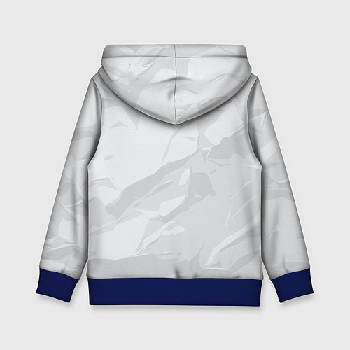 Детская толстовка Санта зомби в адском пламени / 3D-Синий – фото 2