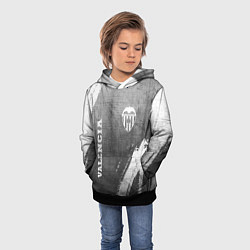Толстовка-худи детская Valencia - grey gradient вертикально, цвет: 3D-черный — фото 2