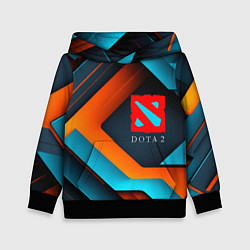 Толстовка-худи детская Dota 2 абстракция из линий, цвет: 3D-черный