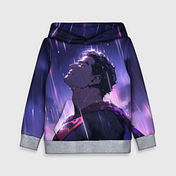 Толстовка-худи детская Superman - Neon rain, цвет: 3D-меланж