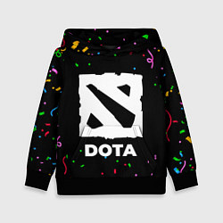 Толстовка-худи детская Dota конфети, цвет: 3D-черный