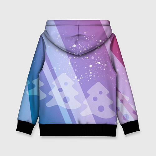 Детская толстовка Снегурочка с тату / 3D-Черный – фото 2