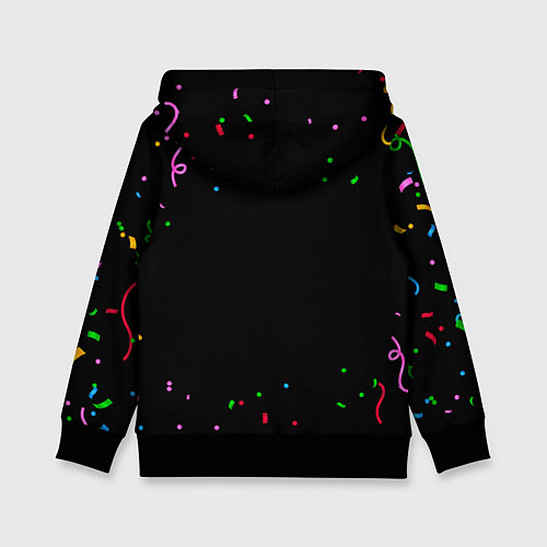 Детская толстовка Ajax конфети / 3D-Черный – фото 2