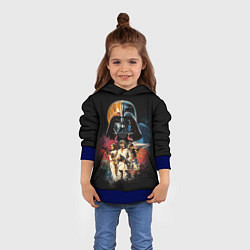 Толстовка-худи детская Звездные войны, цвет: 3D-синий — фото 2