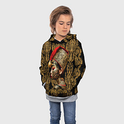 Толстовка-худи детская Тайский Новый год, цвет: 3D-меланж — фото 2