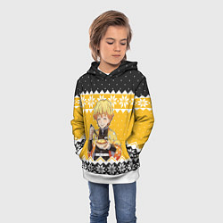 Толстовка-худи детская Зеницу новогодний свитер из Demon slayer, цвет: 3D-белый — фото 2
