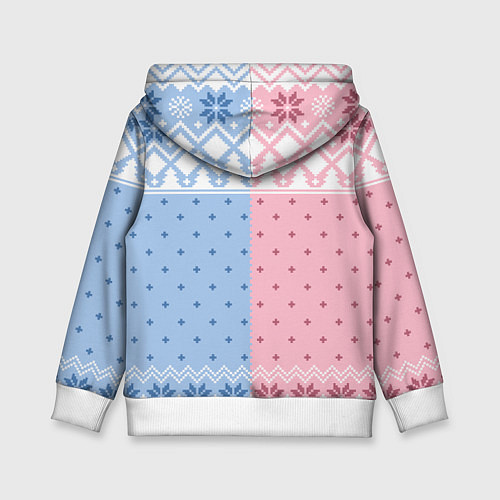 Детская толстовка Рем и Рам новогодний свитер / 3D-Белый – фото 2