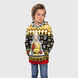 Толстовка-худи детская One-Punch Man sweater, цвет: 3D-красный — фото 2