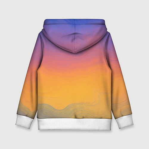 Детская толстовка Яркий градиент / 3D-Белый – фото 2
