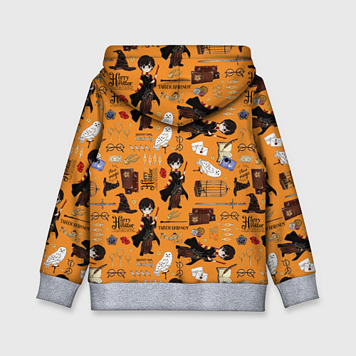 Детская толстовка Гарри Поттер паттерн / 3D-Меланж – фото 2