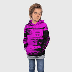 Толстовка-худи детская Arctic Monkeys - Розовые разводы, цвет: 3D-меланж — фото 2