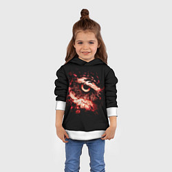 Толстовка-худи детская Совух, цвет: 3D-белый — фото 2