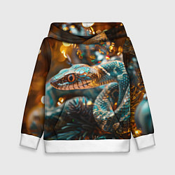 Толстовка-худи детская Праздничный змей, цвет: 3D-белый