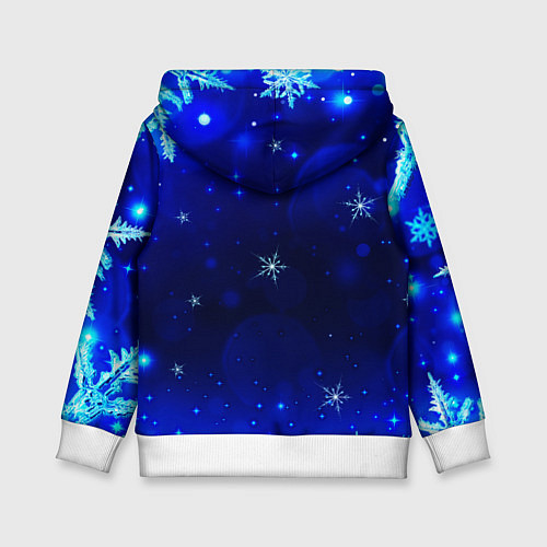 Детская толстовка Снежный узор / 3D-Белый – фото 2