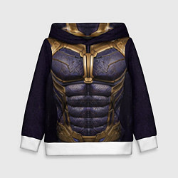 Толстовка-худи детская Костюм Таноса из мстителей, цвет: 3D-белый