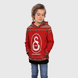 Толстовка-худи детская Galatasaray new year, цвет: 3D-черный — фото 2