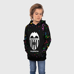 Толстовка-худи детская Valencia конфети, цвет: 3D-черный — фото 2