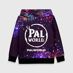 Толстовка-худи детская Праздничный Palworld, цвет: 3D-черный