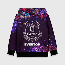 Толстовка-худи детская Праздничный Everton, цвет: 3D-черный