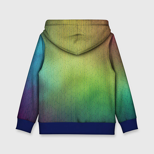 Детская толстовка Цветной металл с градиентом / 3D-Синий – фото 2
