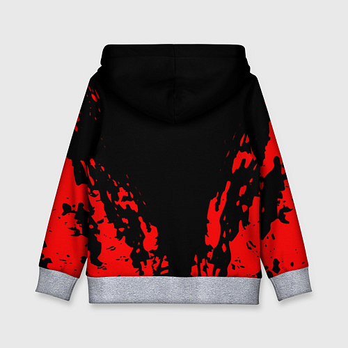 Детская толстовка Farcry6 краски красные / 3D-Меланж – фото 2