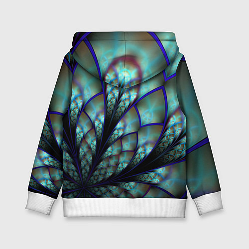 Детская толстовка Абстракция неон / 3D-Белый – фото 2