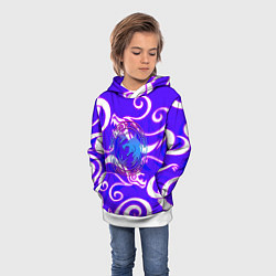 Толстовка-худи детская The Witcher dragon neno, цвет: 3D-белый — фото 2