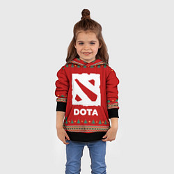 Толстовка-худи детская Dota new year, цвет: 3D-черный — фото 2