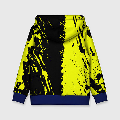 Детская толстовка Borussia краски текстура / 3D-Синий – фото 2
