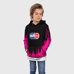 Толстовка-худи детская NBA розовые краски, цвет: 3D-белый — фото 2