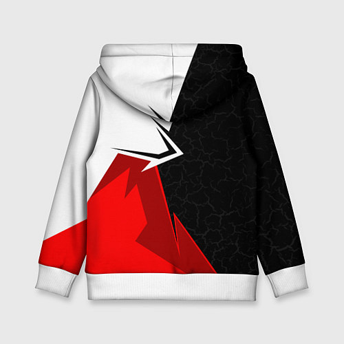 Детская толстовка Exeed - красно-белый / 3D-Белый – фото 2