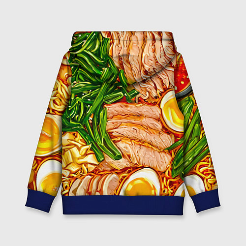 Детская толстовка Суп рамен / 3D-Синий – фото 2