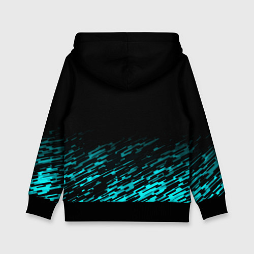 Детская толстовка Mazda голубые краски / 3D-Черный – фото 2