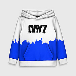 Толстовка-худи детская Dayz сине белая геомтерия, цвет: 3D-белый