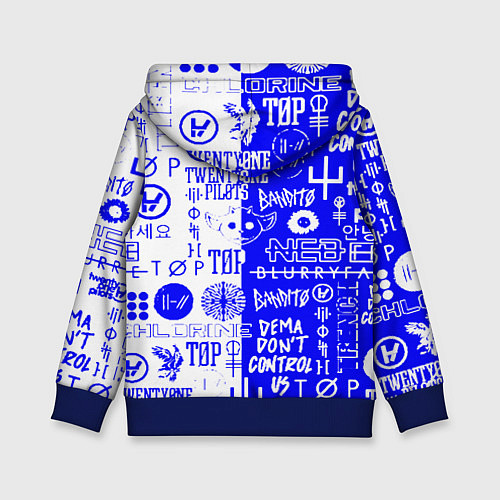 Детская толстовка Twenty one pilots лого / 3D-Синий – фото 2