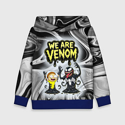 Толстовка-худи детская We are Venom - Morty, цвет: 3D-синий