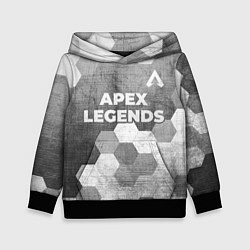 Толстовка-худи детская Apex Legends - grey gradient посередине, цвет: 3D-черный