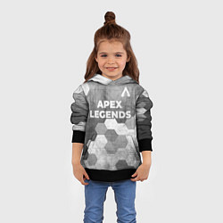 Толстовка-худи детская Apex Legends - grey gradient посередине, цвет: 3D-черный — фото 2
