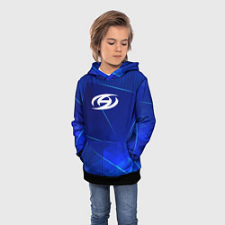 Толстовка-худи детская Ateez blue poly, цвет: 3D-черный — фото 2