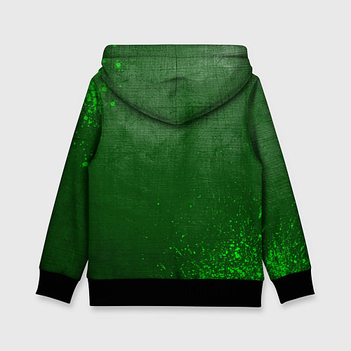 Детская толстовка Mini - green gradient / 3D-Черный – фото 2