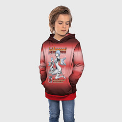Толстовка-худи детская Аянами Рэй из Евангелион, цвет: 3D-красный — фото 2