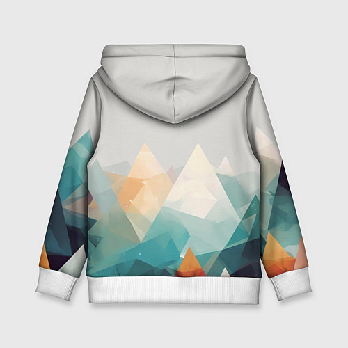 Детская толстовка Разноцветный горный хребет / 3D-Белый – фото 2