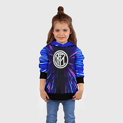 Толстовка-худи детская Inter neon energy, цвет: 3D-черный — фото 2