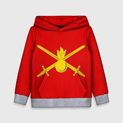 Толстовка-худи детская Сухопутные войска, цвет: 3D-меланж
