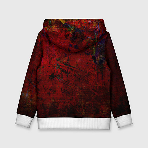 Детская толстовка Абстракция - dark grunge mood / 3D-Белый – фото 2