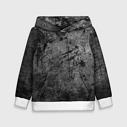 Толстовка-худи детская Абстракция - grunge break, цвет: 3D-белый