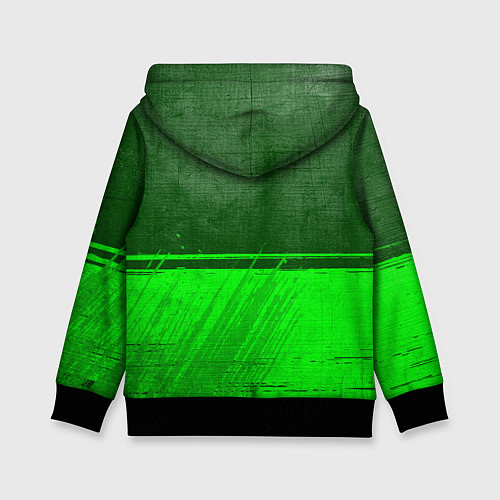 Детская толстовка Leicester City - green gradient посередине / 3D-Черный – фото 2