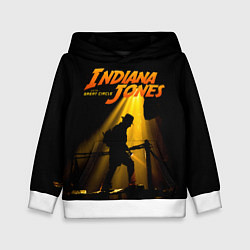 Толстовка-худи детская Indiana Jones, цвет: 3D-белый