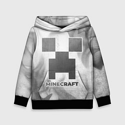 Толстовка-худи детская Minecraft - white gradient, цвет: 3D-черный