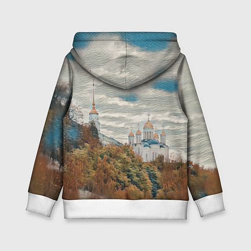 Детская толстовка Храм на горе / 3D-Белый – фото 2